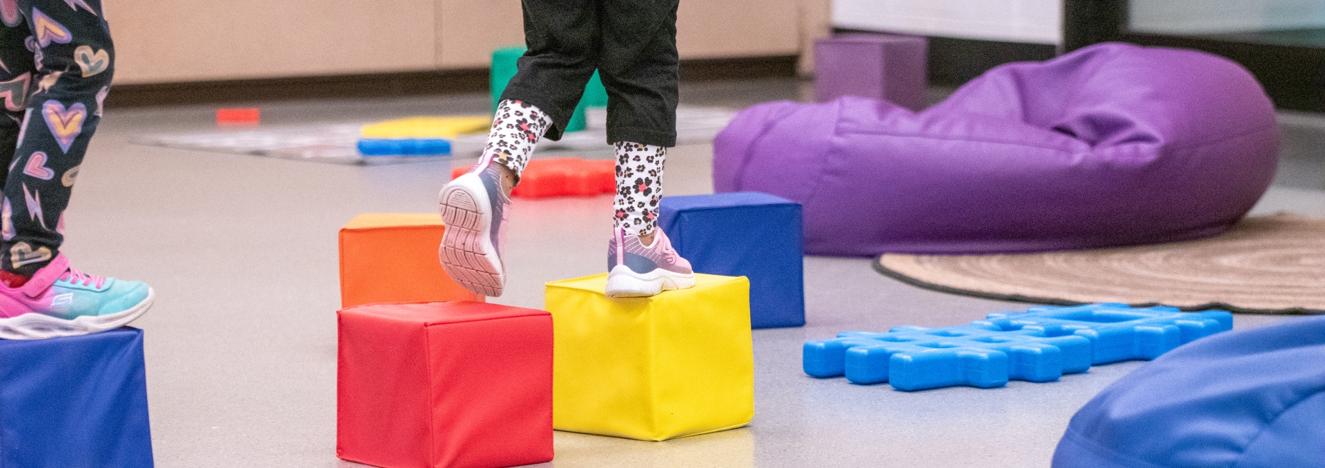 Children play in a Community Recreation class. 
